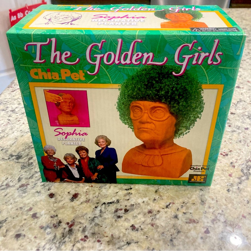 Chia Pets Sophia Decorative Planter The Golden Girls new in box